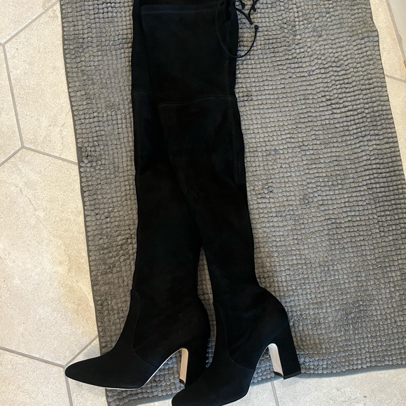 Stuart Weitzman Tieland Suede Thigh High Boots - Picture 1 of 6